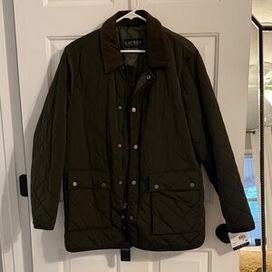 NWT Lauren Ralph Lauren Olive Quilted Boy’s Jacket